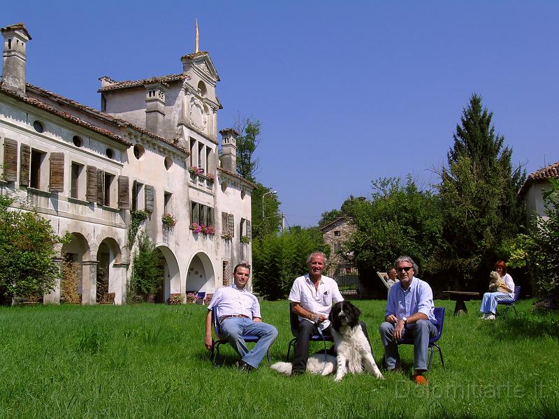 Immagine 049.jpg - Dario Dall'olio nella sede studio di Villa Zuppani Sedico Con il Giornalista e redattore Andrea Ferrazzi